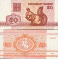 Billets Collection Bielorussie Pk N°  1 - 50 Kopek - Bielorussia