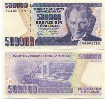 Billets Banque Turquie Pk N° 208 - 500 000 Lira - Turquia