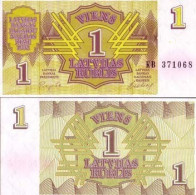 Billets Collection Lettonie Pk N° 35 - 1 Rublis - Letonia