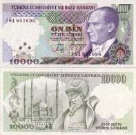 Billet De Collection Turquie Pk N° 200 - 10000 Lira - Turchia