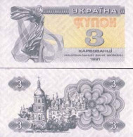 Billet De Banque Ukraine Pk N° 82 - 3 Karbovanetsi - Ukraine