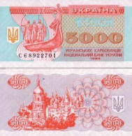 Billets Banque Ukraine Pk N° 93 - 5000 Karbovantsiv - Oekraïne