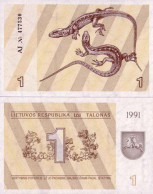 Billet De Collection Lituanie Pk N° 32 - 1 Talona - Lithuania