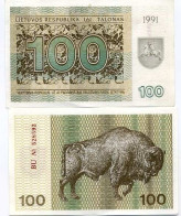 Billet De Collection Lituanie Pk N° 38 - 100 Talonu - Lithuania