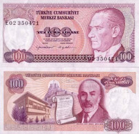 Billet De Collection Turquie Pk N° 194 - 100 Lira - Turchia