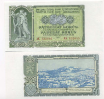 Billet De Collection Tchecoslovaquie Pk N° 85 - 50 Korun - Tschechoslowakei