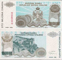 Billet De Banque Collection Croatie - PK N° 25R - 100 000 000 Dinara - Kroatien