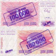 Billet De Collection Bosnie Pk N° 34 - 100000 Dinara - Bosnie-Herzegovine