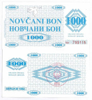 Billets Banque Bosnie Pk N° 8 - 1000 Dinara - Bosnia And Herzegovina
