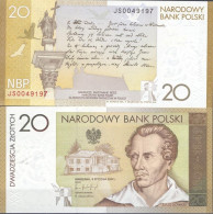 Billets De Banque Pologne Pk N° 180 - 20 Zlotych - Poland
