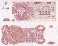 Moldavie - Pk N°   4 - Billet De Banque De 5000 Cupon - Moldavia