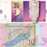 Billets Banque Macedoine Pk N° 14 - 10 Denari - Macédoine Du Nord