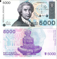 Billet De Banque Collection Croatie - PK N° 24 - 5 000 Dinars - Croatia