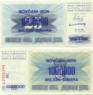 Billets Banque Bosnie Pk N° 35 - 1000000 Dinar - Bosnien-Herzegowina