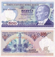 Billets Collection Turquie Pk N° 195 - 500 Lira - Turquia