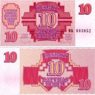 Billet De Banque Lettonie Pk N° 38 - 10 Rubli - Letonia