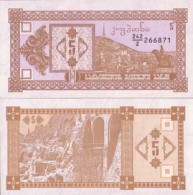 Billet De Collection Georgie Pk N° 35 - 5 Laris - Georgien