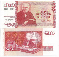 Billets Collection Islande Pk N° 59 - 500 Kronur - IJsland