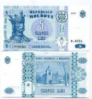 Billet De Collection Moldavie Pk N° 9 - 5 LEI - Moldavie