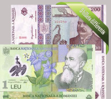 Roumanie - Collection De 5 Billets De Banque Tous Différents. - Roumanie