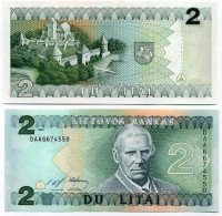 Billet De Banque Lituanie Pk N° 54 - 2 Litai - Lituania