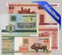 Biélorussie Bel Ensemble De 10 Billets De Banque De Collection. - Belarus