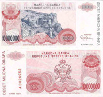 Billet De Banque Collection Croatie - PK N° 34R - 10000000000 Dinara - Kroatien