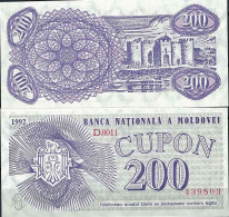 Moldavie - Pk N°  2 - Billet De Banque De 200 Cupon - Moldova