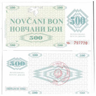 Billets Collection Bosnie Pk N° 7 - 500 Dinara - Bosnia And Herzegovina