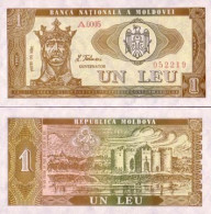 Billets Collection Moldavie Pk N°  5 - 1 Leu - Moldova