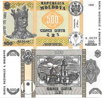 Billet De Banque Collection Moldavie - PK N° 17 - 500 LEI - Moldavië