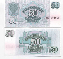 Billet De Collection Lettonie Pk N° 40 - 50 Rubli - Latvia