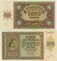 Billets De Banque Croatie Pk N° 4 - 1000 Kuna - Kroatië