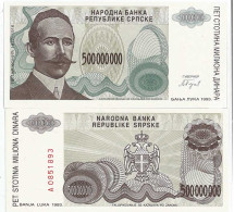 Billets Banque Bosnie Pk N° 155 - 500000000 Dinara - Bosnien-Herzegowina