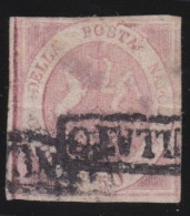 Naples     .  Y&T   .     7   (2 Scans)  .  Light Horizontal Crease     .    O        .    Cancelled - Nápoles