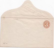 35592# TOUR ET TAXIS ENTIER POSTAL ENVELOPPE 3 DREI SILBER GROSCHEN THURN UND NEUF GANZSACHE STATIONERY - Lettres & Documents