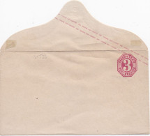 35593# TOUR ET TAXIS ENTIER POSTAL ENVELOPPE 3 DREI KREUZER THURN UND NEUF GANZSACHE STATIONERY - Cartas & Documentos