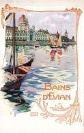 FRANCE - Evians Les Bains - Bains D'Evians - Carte Postale - Evian-les-Bains