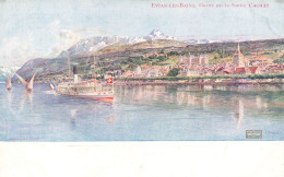 FRANCE - Evians Les Bains - Illustré Par La Source Cachat - Vue Générale - Carte Postale Ancienne - Evian-les-Bains