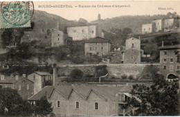 CPA 42 Loire - BOURG ARGENTAL - Ruines Du Château D'Argental - Bourg Argental