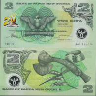 Papouasie Nlle Guinee - Pk N° 15 - Billet De Banque De Banque De 2 Kina - Papua Nuova Guinea
