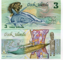 ILES COOK - Pk N°  3 - Billet De Collection De 3 Dollars - Cook Islands