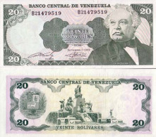 Billets Banque Venezuela Pk N° 63 - 20 Bolivares - Venezuela