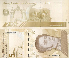 Billet De Banque Collection Venezuela - W N° 115 - 5 Bolivares - Venezuela