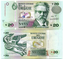 Billets Collection Uruguay Pk N° 74 - 20 PESOS - Uruguay