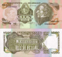 Billets De Banque Uruguay Pk N° 62 - 100 N.Pesos - Uruguay