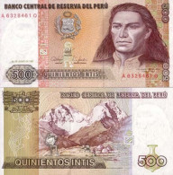 Billets Banque Perou Pk N° 134 - 500 Intis - Peru