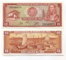 Billet De Collection Perou Pk N° 100 - 10 Soles - Peru