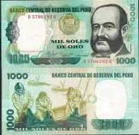 Billet De Banque Perou Pk N° 122 - De 1000 Soles - Pérou
