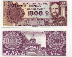 Billet De Collection Paraguay Pk N° 214 - 1000 Guaranis - Paraguay